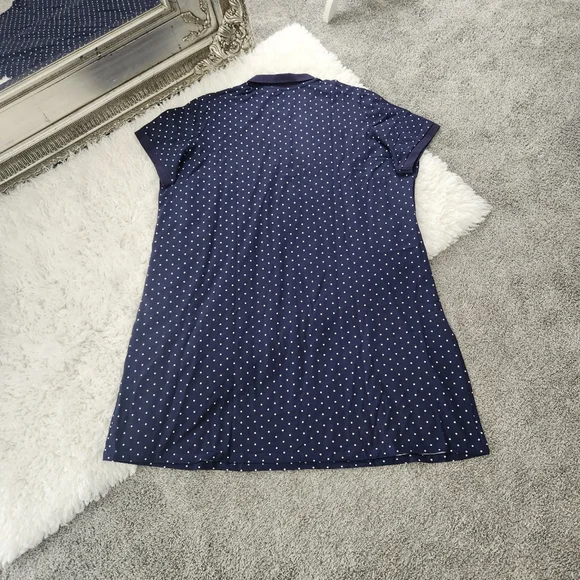 Navy Polka Dot Dress - Picture 3 of 6